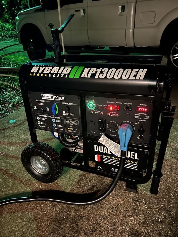 Connected to propane tank for clean backup power
