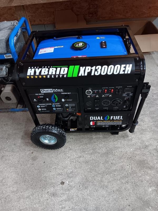 XP13000EH setup on patio during blackout